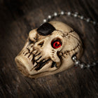 Retro Glowing Pirate Skull Keychain