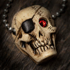 Retro Glowing Pirate Skull Keychain