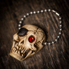 Retro Glowing Pirate Skull Keychain