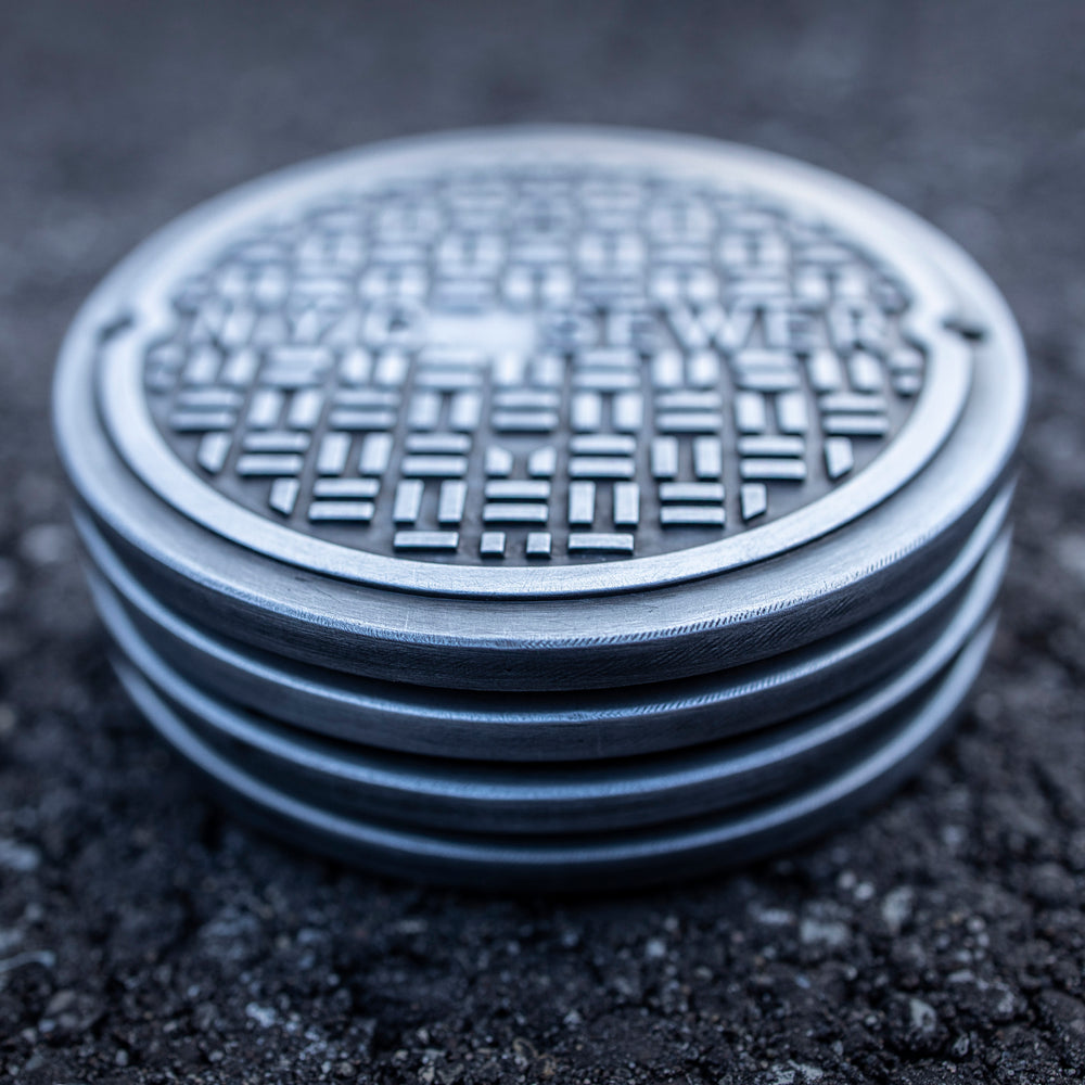 NYC Sewer Manhole Cover Coaster – The Monster Sandbox