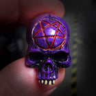 Skull Magnet - Purple - Pentagram
